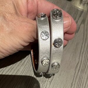 Tory Burch Leather Wrap Braclet